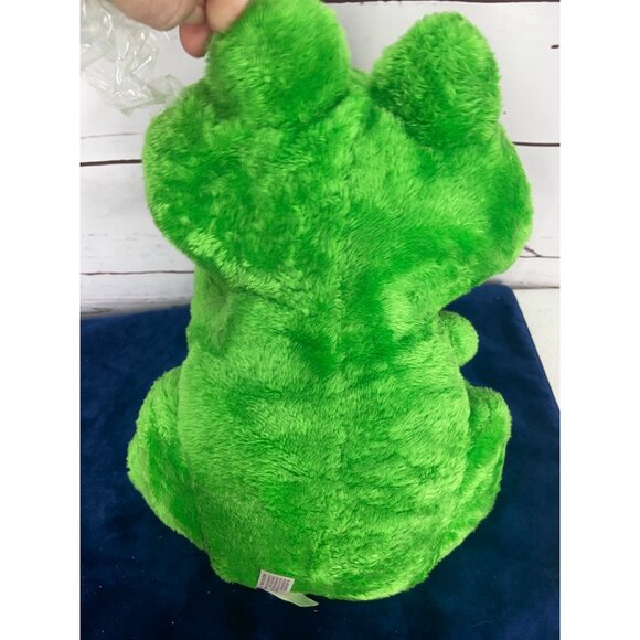 DanDee Kiss Me Heart Green Frog Stuffed Plush Toy - Picture 3 of 9